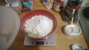 310g of plain flour...