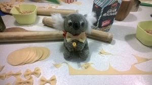 The Koala models a potential replacement for his ribbon.